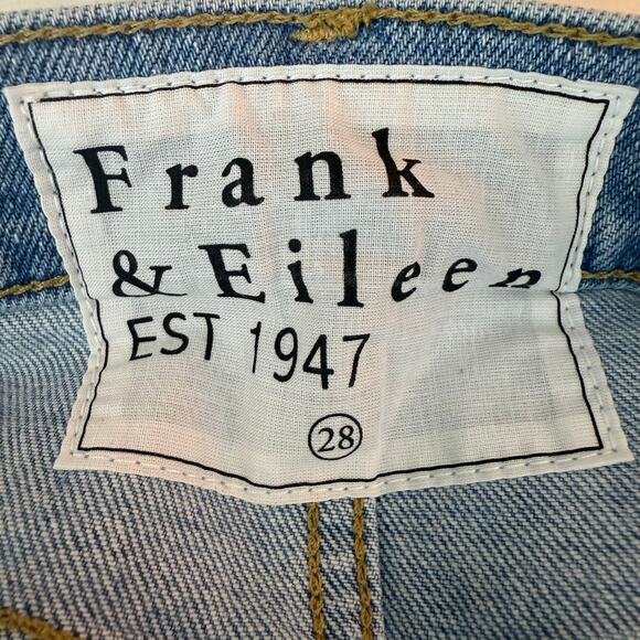 Frank & Eileen Womens Monaghan High Rise Button-Fly Straight Light Wash Jeans 28 - Picture 7 of 11